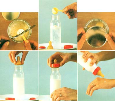 How to prepare a bottle of milk